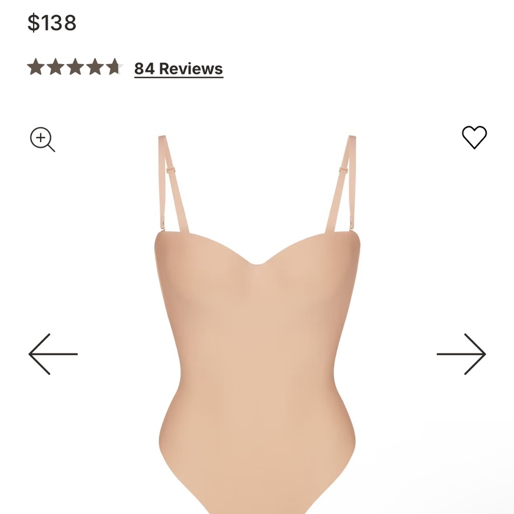 Skims body bodysuit.